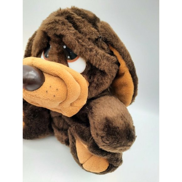 Vtg MTY International Plush Hound Puppy Dog Brown & Beige  8" Sad Eyes - Picture 3 of 11